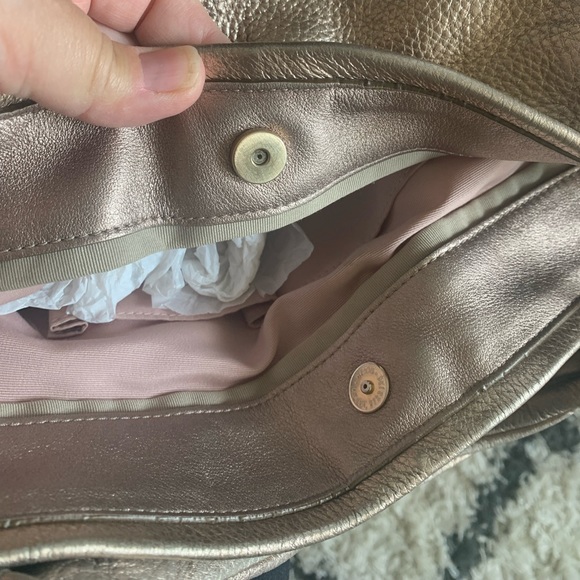 Coach Zoe Metallic Gold bag - medium - Picture 4 of 12